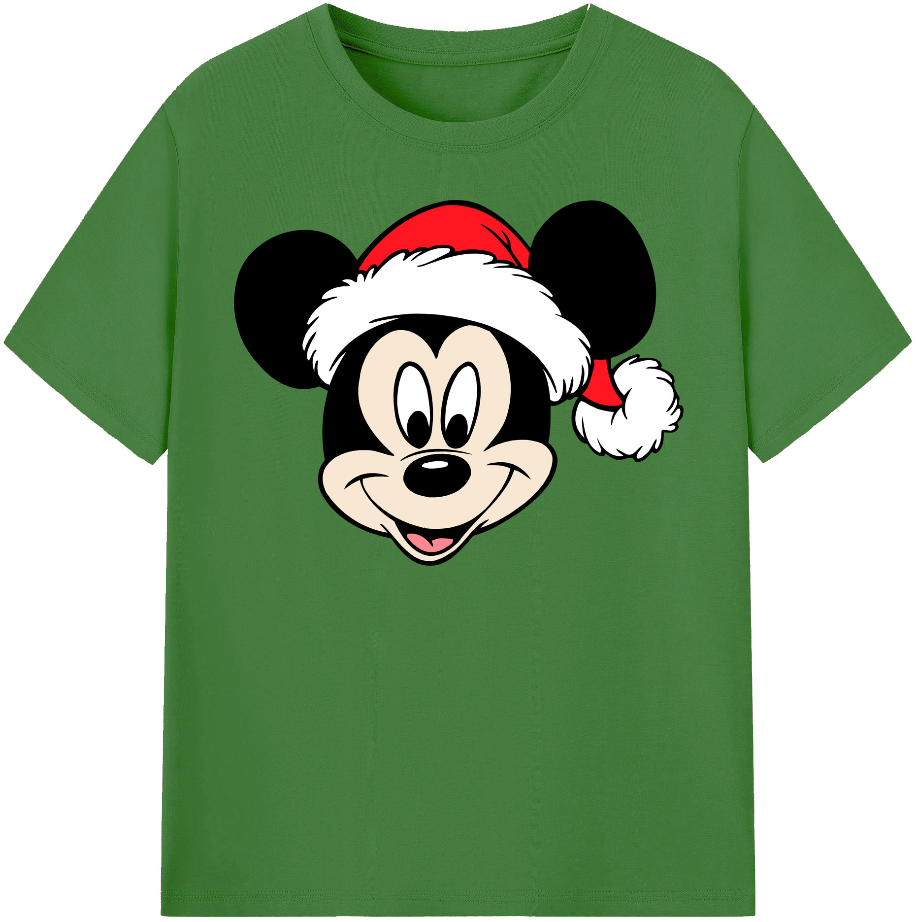 （画像用） ミッキーマウス Mickey Mouse レディースカジュアルプリントTシャツ（綿100％）